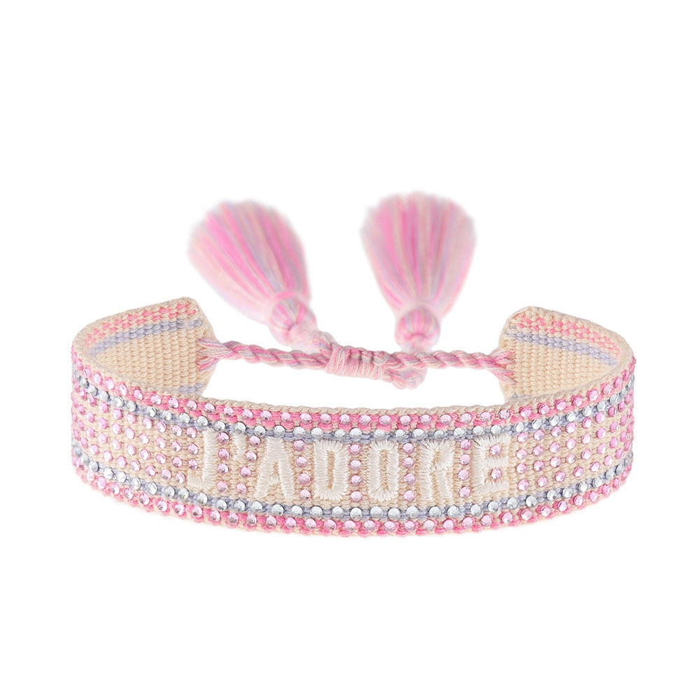 EL42-JADORE Dual-Color Rhinestone Embellishment