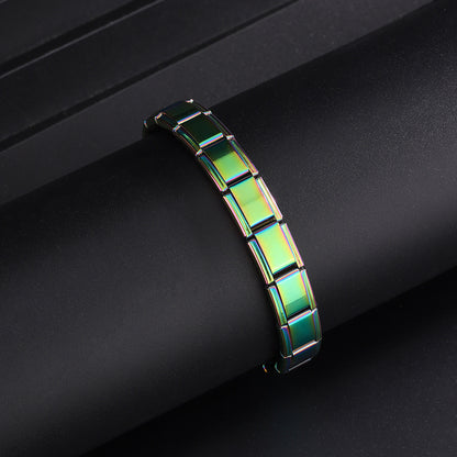 Elastic bracelet with multiple colors minimalist and luxurious daily commuting accessories